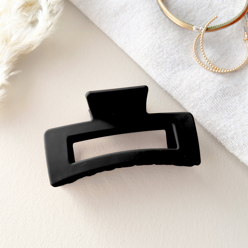 Large hair clip - Black