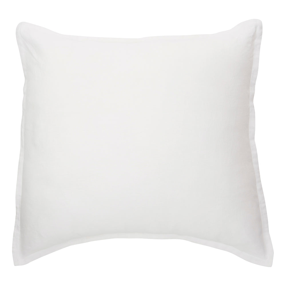 Housse de coussin européen blanc - Linen