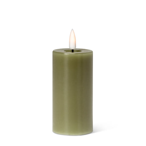 Chandelle pilier LED - Verte||LED pillar candle - Green