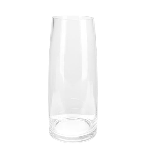 Vase en verre cylindrique - 13"||Cylindrical glass vase - 13"