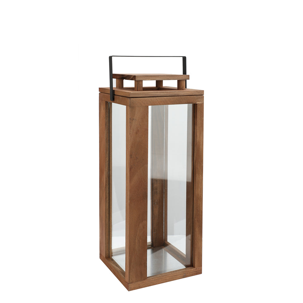 Lanterne décorative - Bois & métal||Decorative lantern - Wood & metal