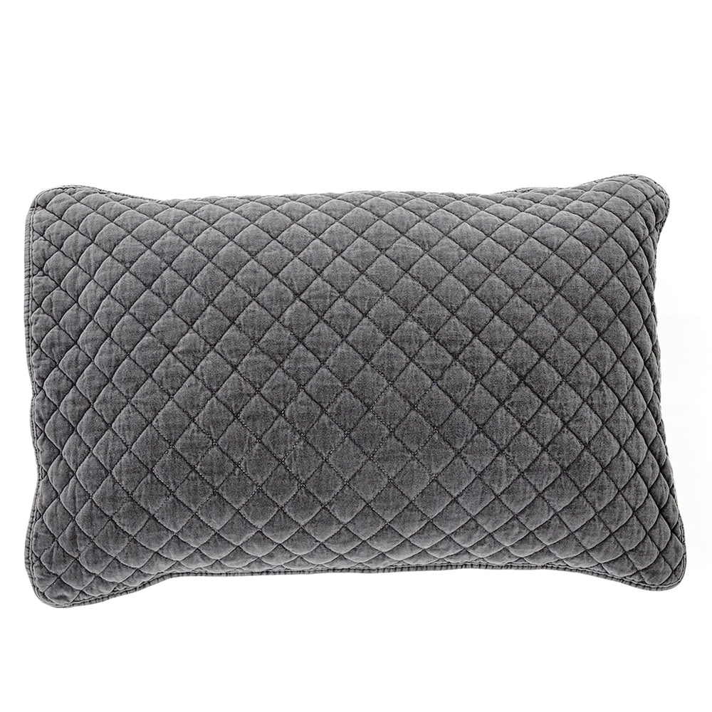 Velvet pillow sham - Dove