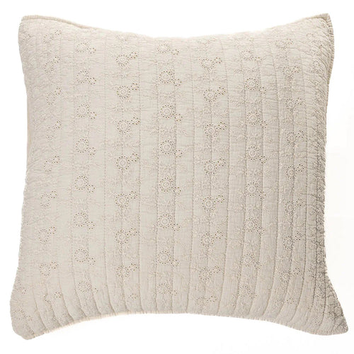 Standard embroidered cushion cover - Estelle