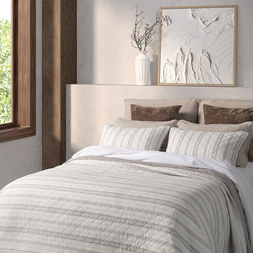 Striped quilt - Chill