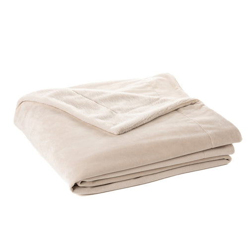 Jeté en fausse fourrure naturel - Polux