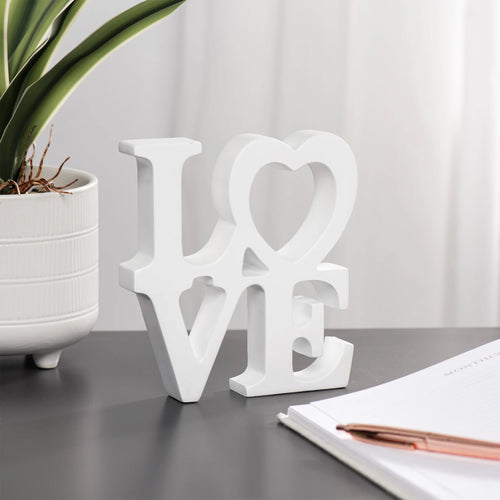 Word "LOVE" white