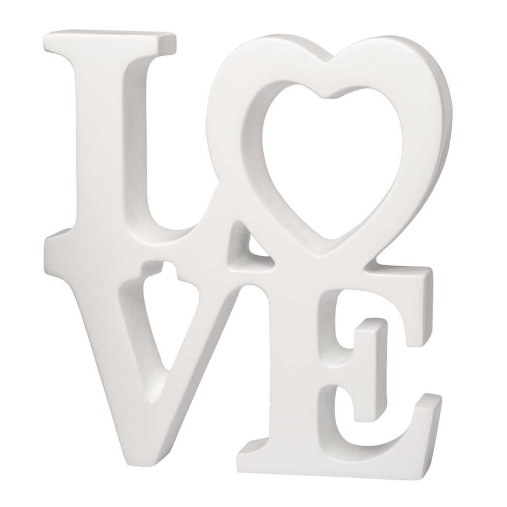 Mot "LOVE" blanc
