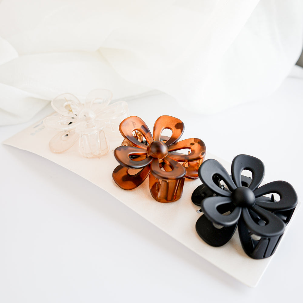 3 Pinces à cheveux - Fleurs