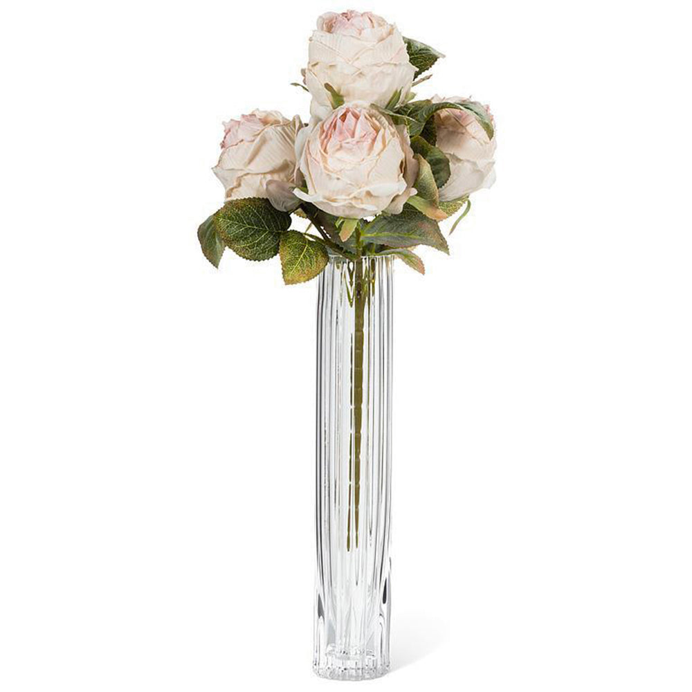 Vase en verre strié - 12"