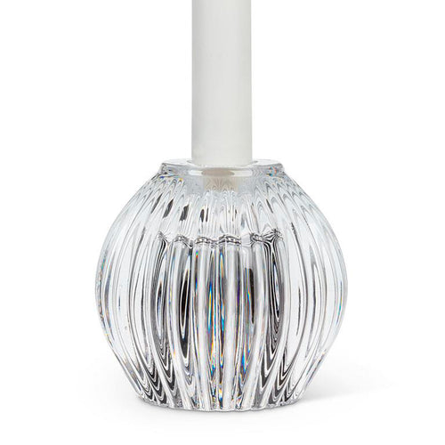 Porte-bougie en verre réversible - Clair||Reversible glass candle holder - Clear