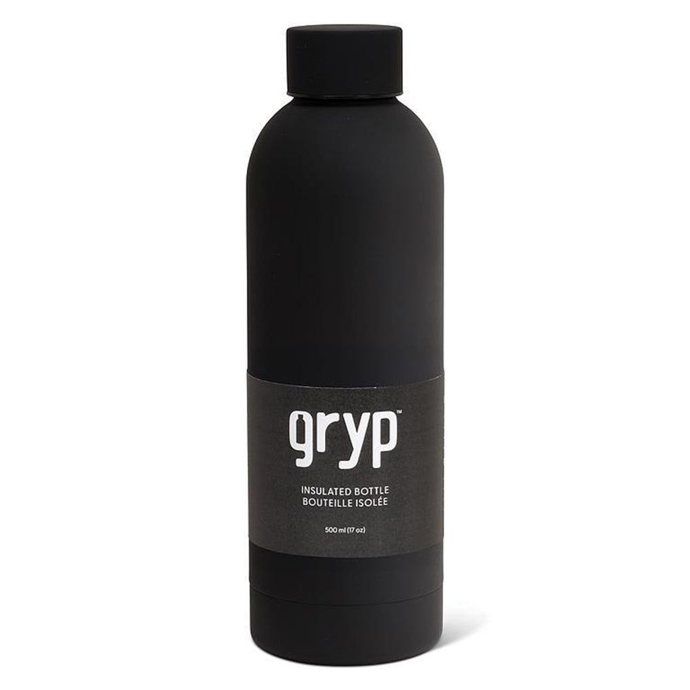 Black insulated water bottle - Gryp