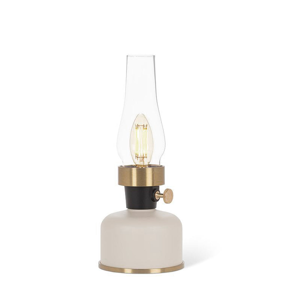 Petite lanterne LED vintage - Ivoire