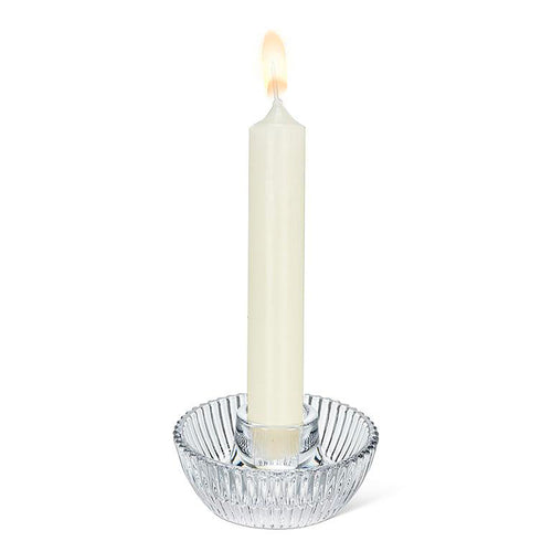 Porte-bougie rond - Nervuré||Round candle holder - Ribbed