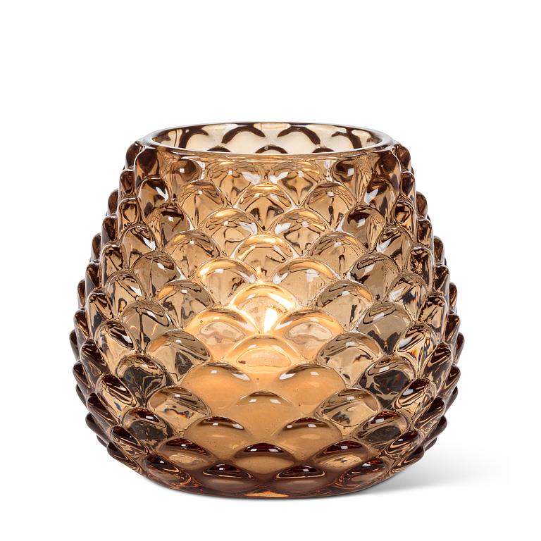 Porte-chandelle cocotte - Ambré