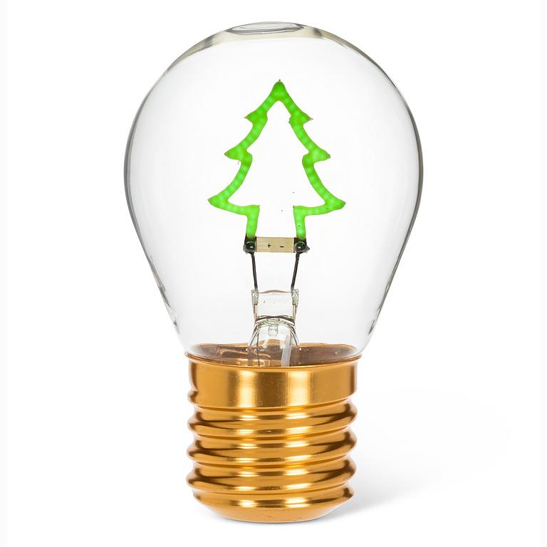 Lampe ampoule néon - Sapin vert