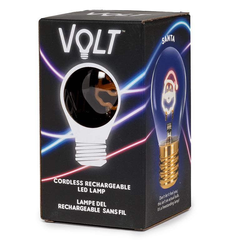 Lampe ampoule néon - Père Noël