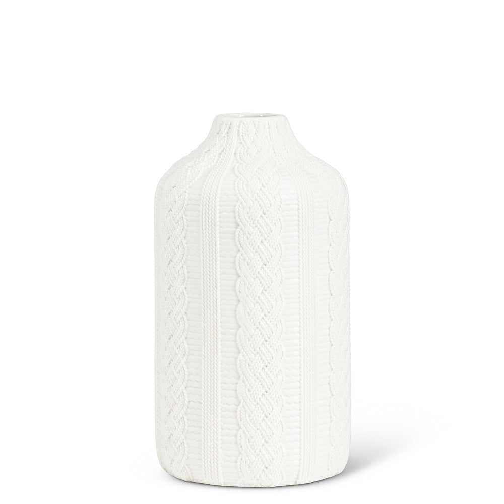 Vase à motif de tricot