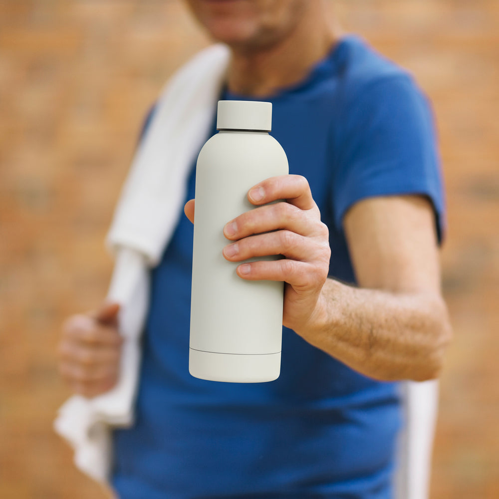 Bouteille d'eau isotherme greige - Gryp