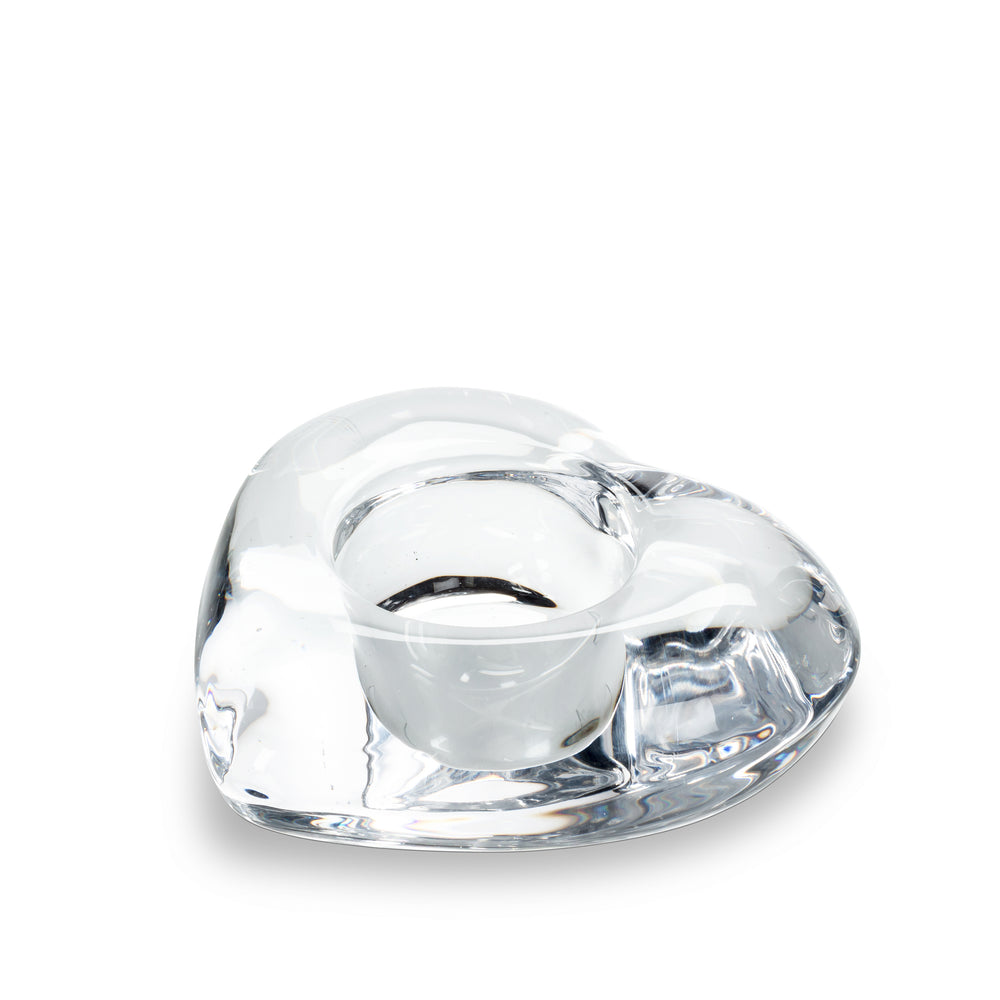 Porte-lampion - Coeur en verre