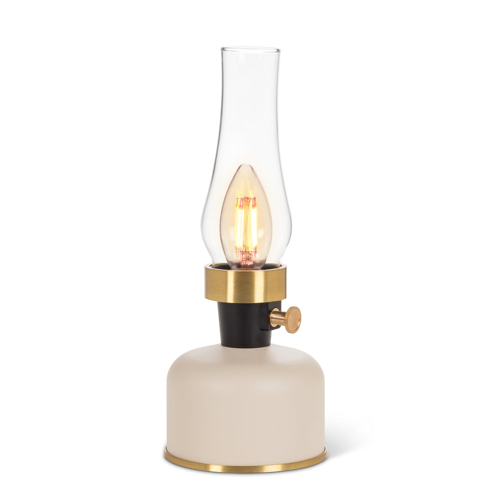 Lanterne LED vintage - Ivoire