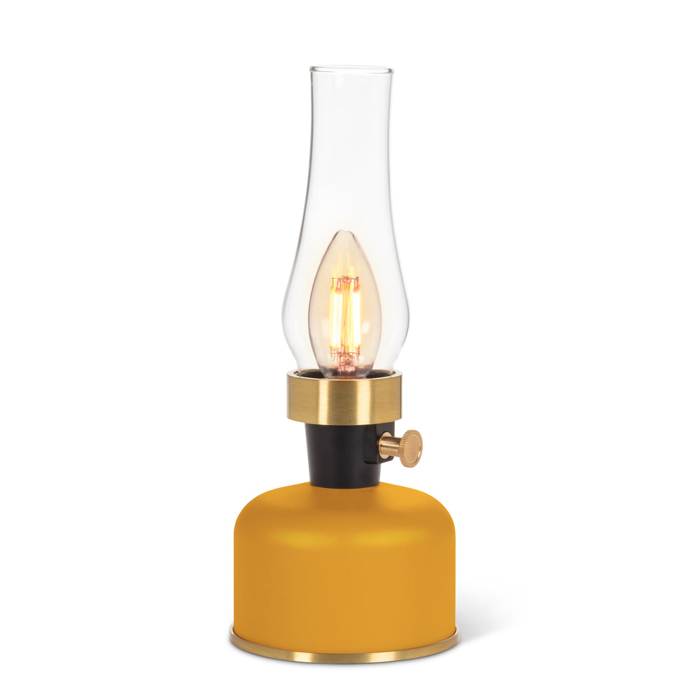 Lanterne LED vintage - Jaune ocre