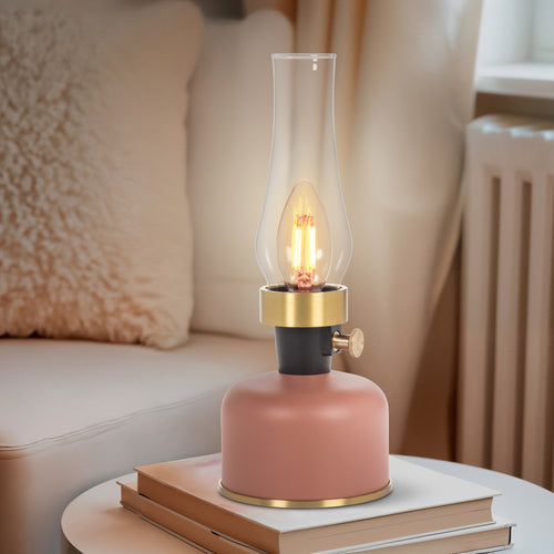 Lanterne LED vintage - Terracotta