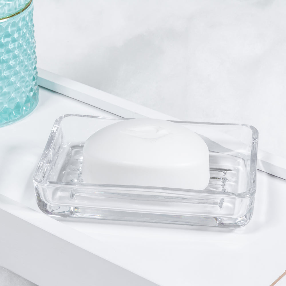 Glass soap dish - Rectangle