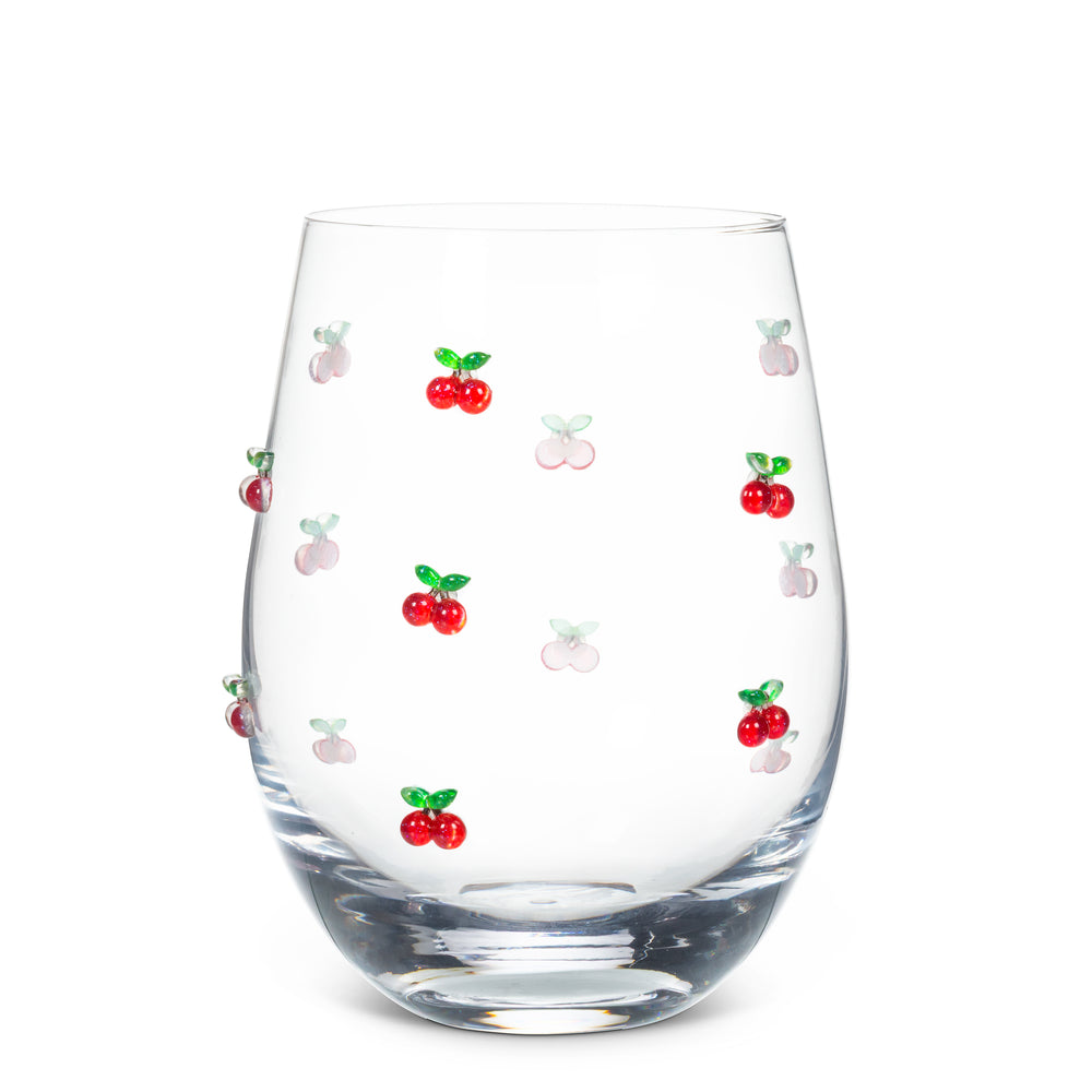 Verre à vin sans pied - Cerises