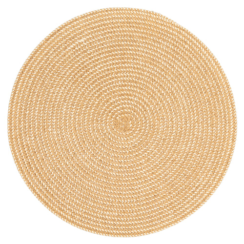 Napperon rond texturé - Tan