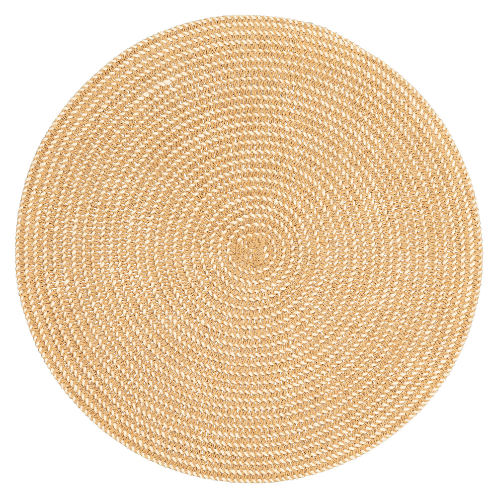 Napperon rond texturé - Tan