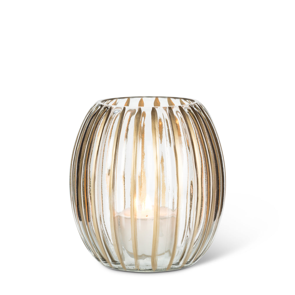 Porte-lampion doré - Verre