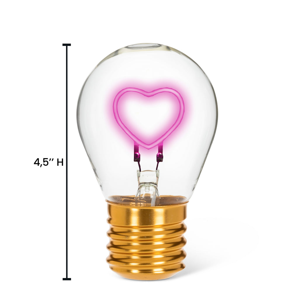 Ampoule néon - Coeur