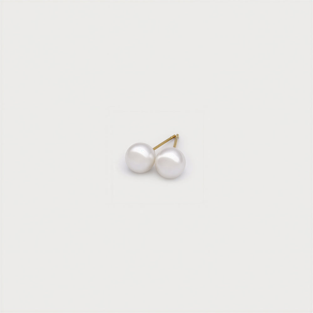 Silver earrings - 2 beads