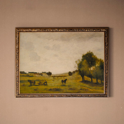 Toile vintage - Éveil des champs