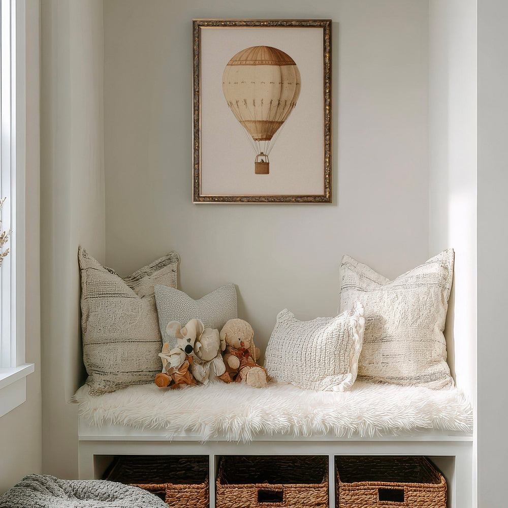 Vintage Canvas - hot air balloon