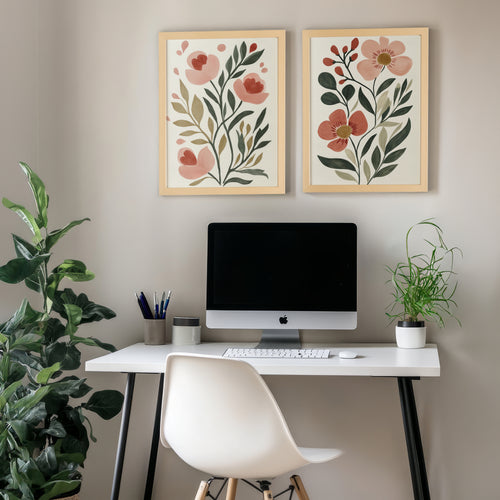 Duo de toiles rigides - Rêverie sous les pétales