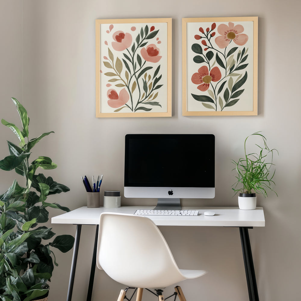 Duo de toiles rigides - Rêverie sous les pétales