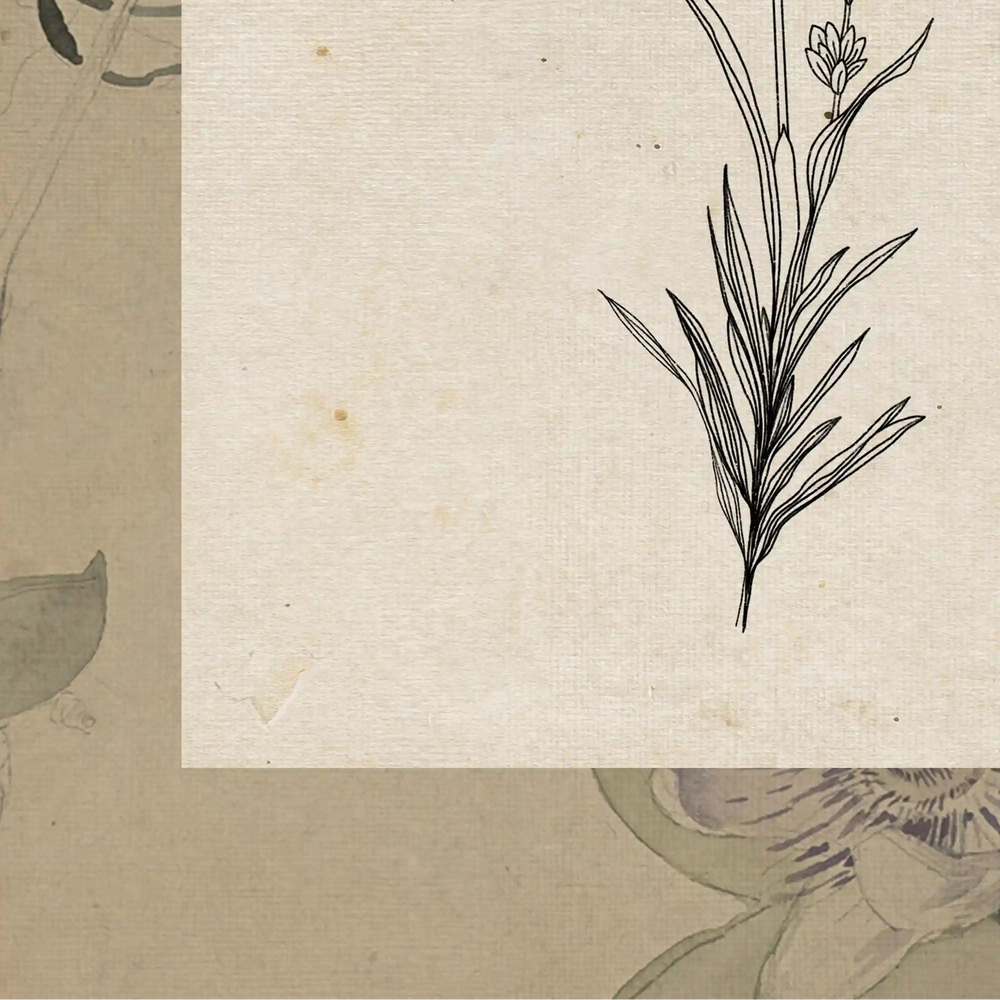 Toile vintage - Sacred flora