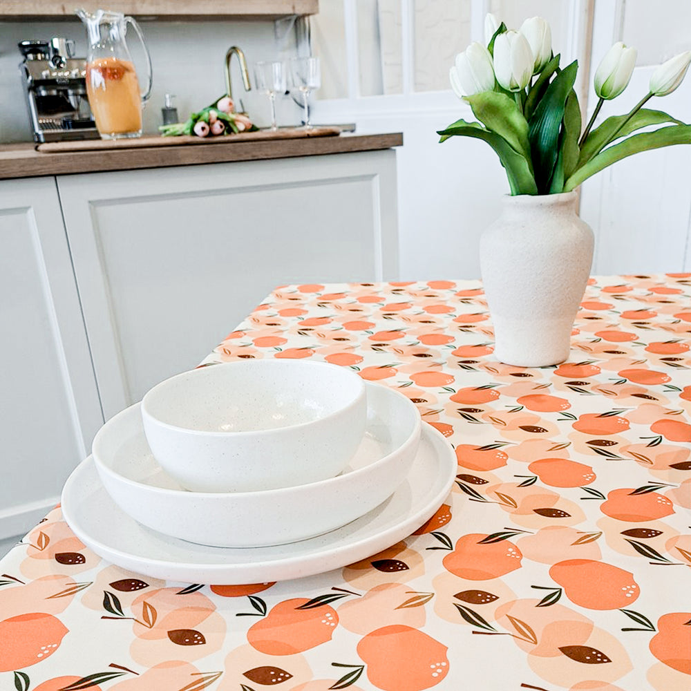 Nappe imprimée pêches - Mignonne