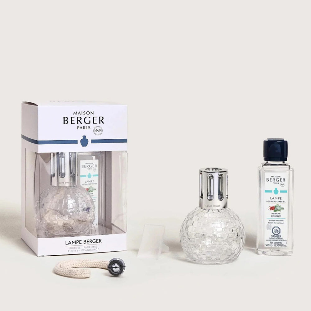 Disco Clear Fragrance Lamp Gift Set & Festive Fir - 250 ml