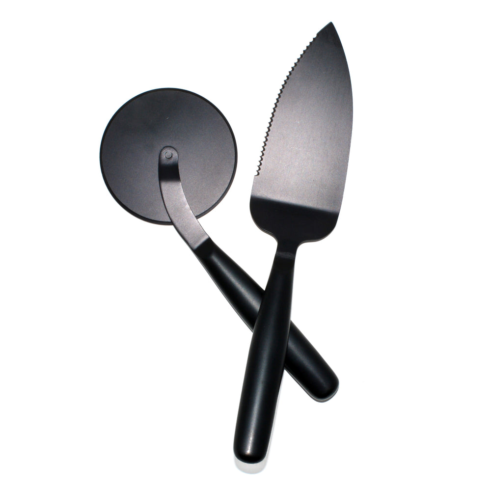 Pizza utensil set (2) - Black