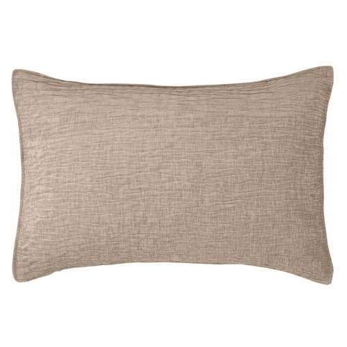 Taupe rectangular pillow cover - Barbara
