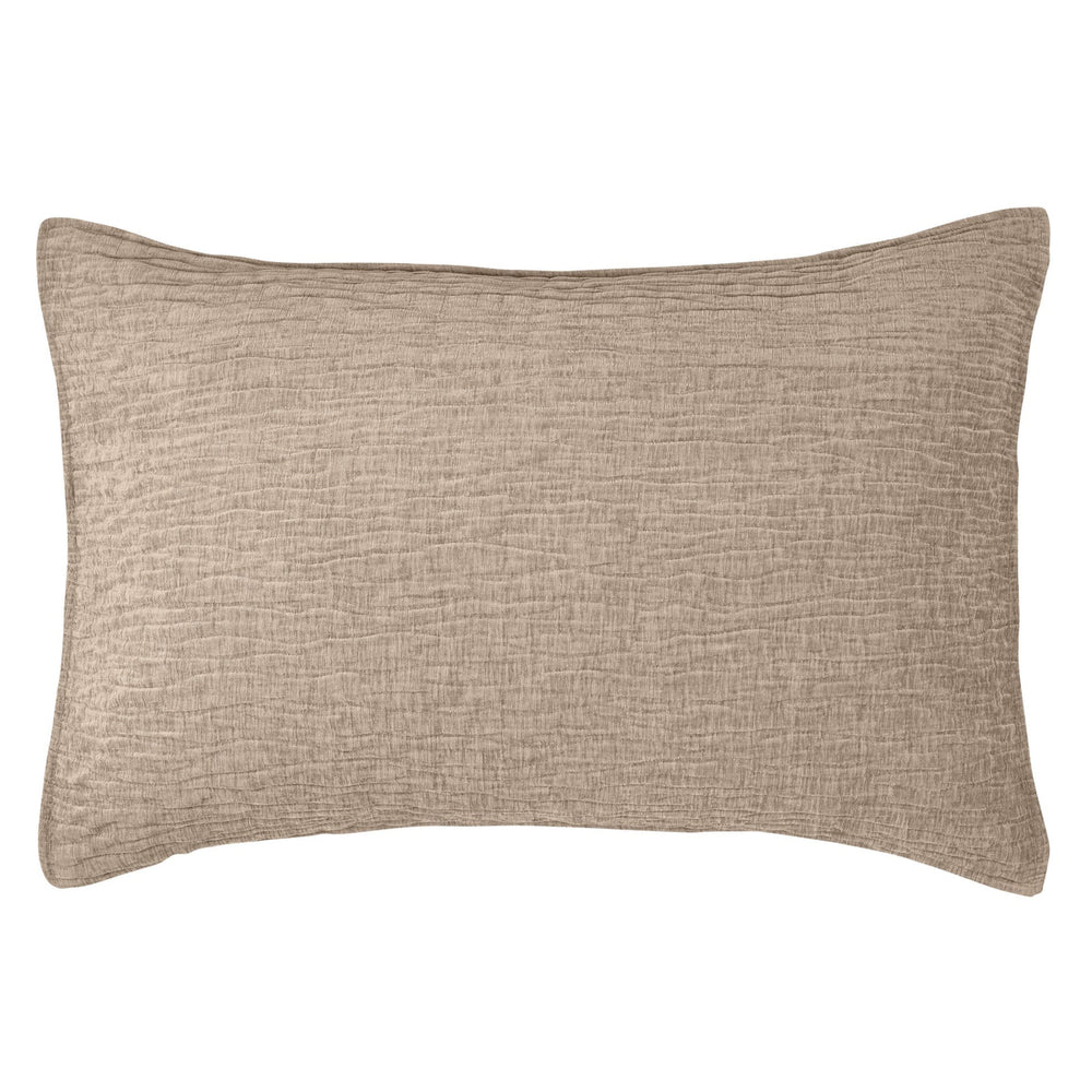 Taupe rectangular pillow cover - Barbara