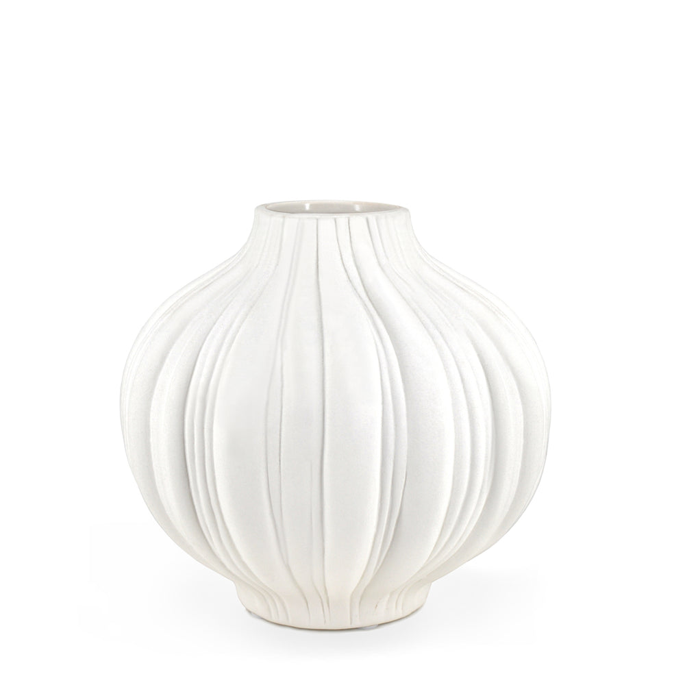 Vase ondulé - Blanc||Wavy vase - White