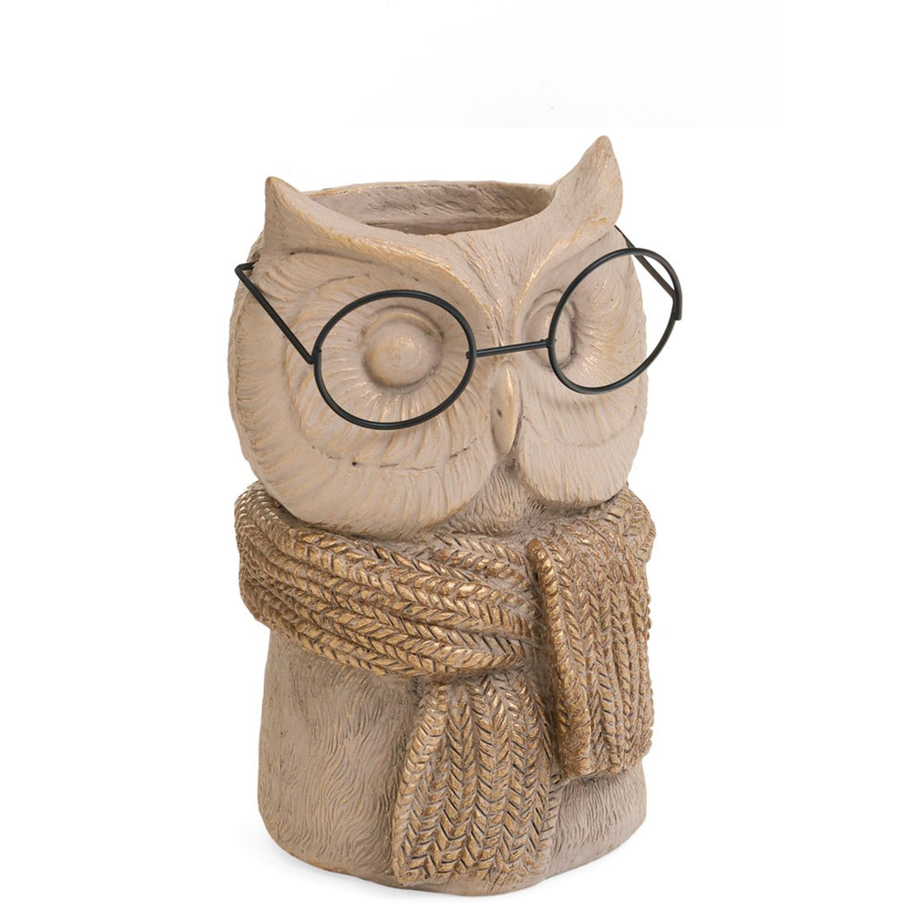 Vase antique - Hibou avec lunettes