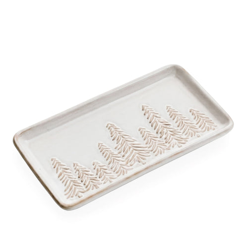 Plateau de service rectangulaire - Sapins