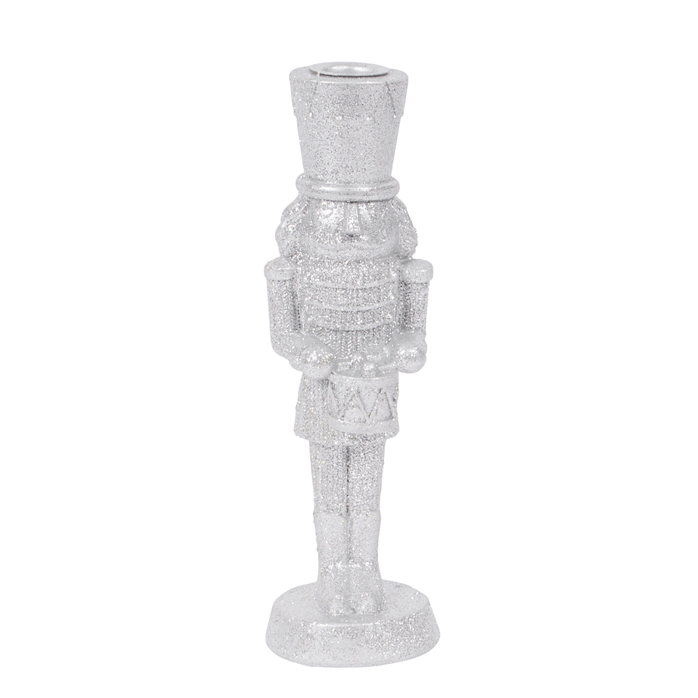 Nutcracker candle holder - Silver