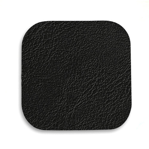 Ensemble de sous-verres noirs - Faux cuir