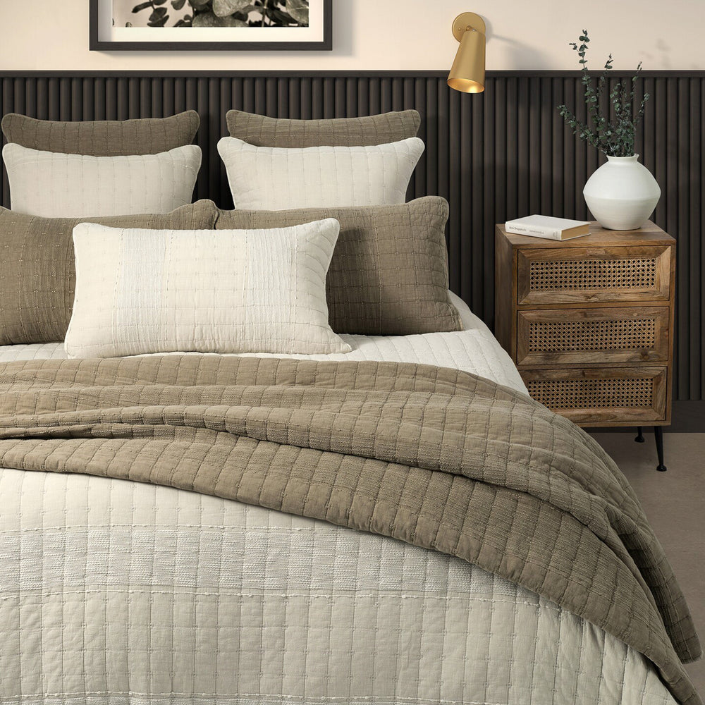 Couvre-lit matelassé - Moss