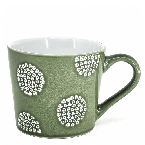 Tasse fleurs - Verte